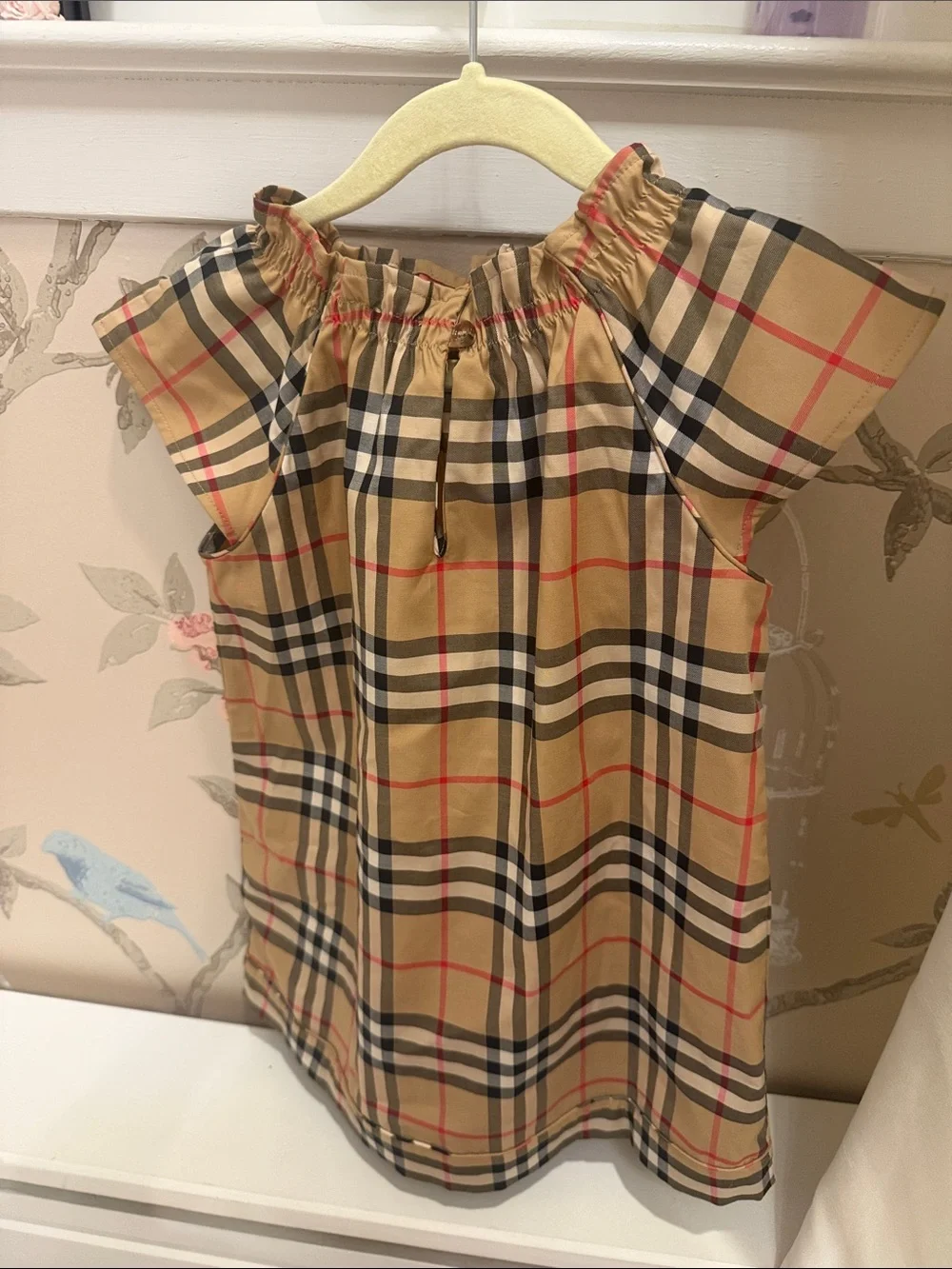 Burberry Tan Plaid Girls' Dress with Bloomers